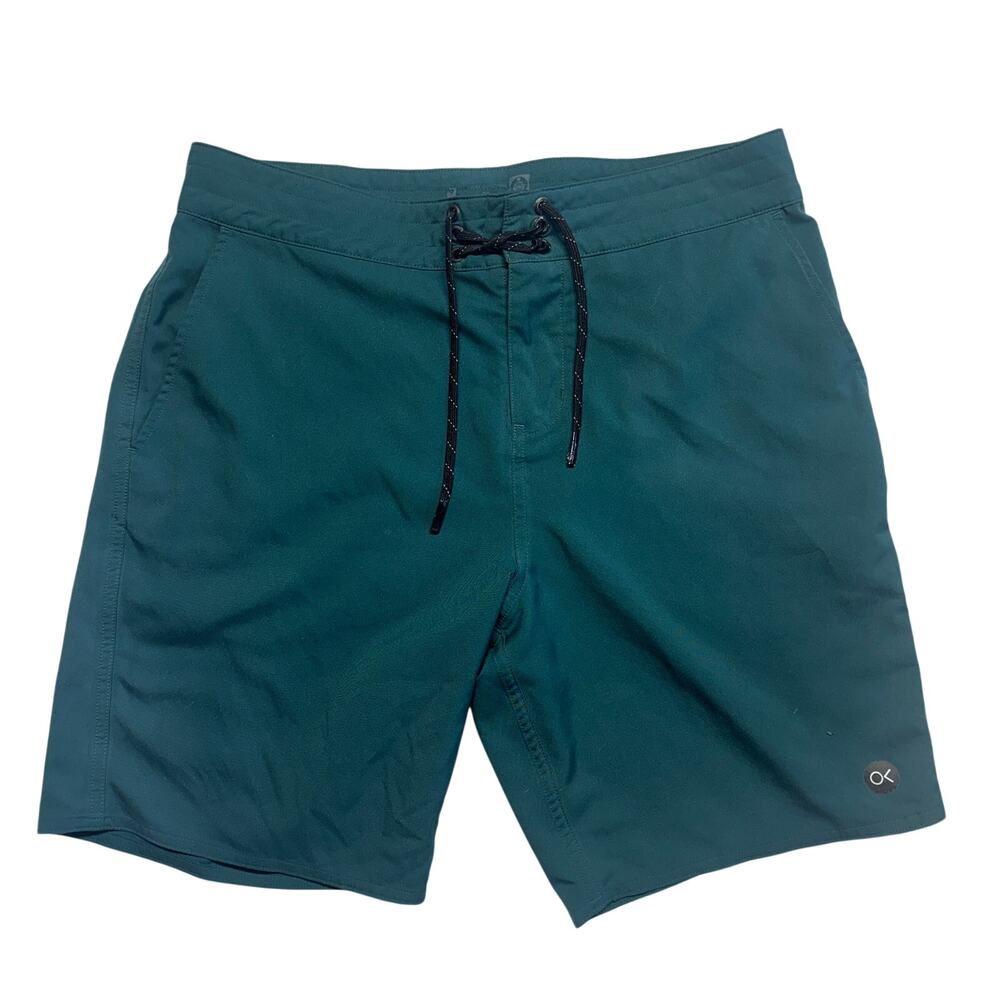 Outerknown by Kelly Slater Apex Hybrid Trunks Shorts 32 Green Board Swim Surfing